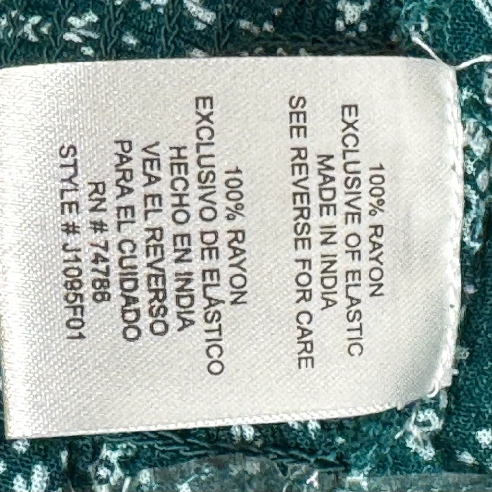 2/$15💥Patrons of Peace Women's Smocked Green Spaghetti Strap Top Sz S Bin G - Picture 5 of 8